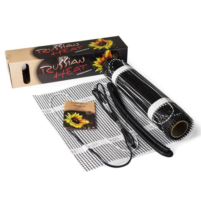 Нагревательный мини-мат двухжильный Russian Heat (8 кв.м.)